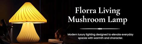Buy Florra Living Mushroom Table Lamp for Bedroom, Living Room, Gifting ...