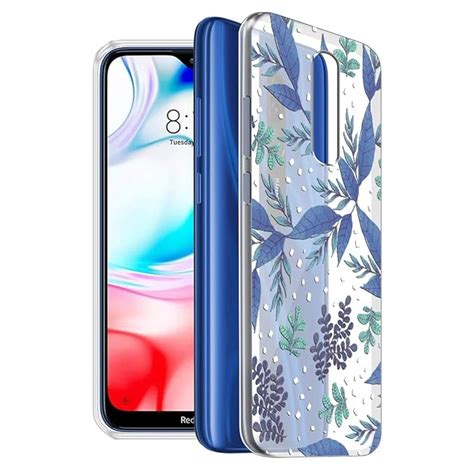 Fashionury ''Blue Leaves'' Silicone Made Printed Back Case|TPU Cover ...