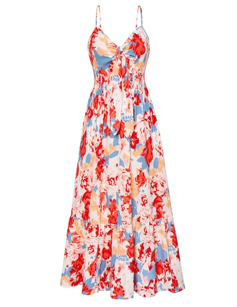 Women Casual Summer Dresses 2025 Spaghetti Strap Sleeveless Sundress ...