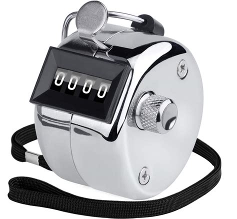 Buy KTRIOMetal Handheld Tally Counter 4-Digit Number Count Clicker ...