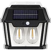 GIGAWATTS Solar Wall Lights Outdoor Motion Sensor Auto Chargeable ...