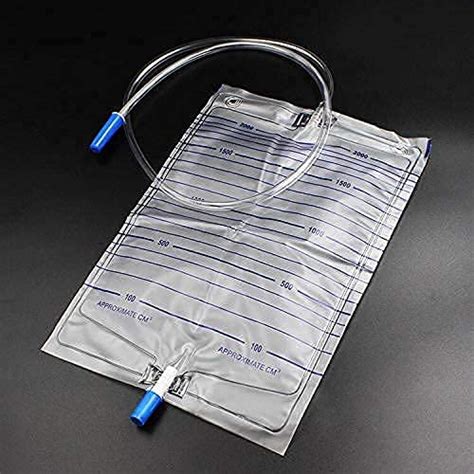 ECOBLUE 2000ml Urine Drainage Bags – Non Sterile Bags with T-Tap Valve ...