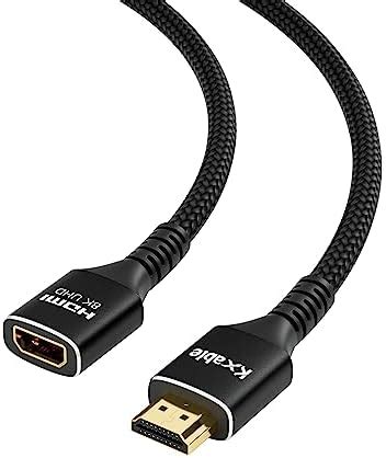 8K HDMI Extension Cable 8 FT, HDMI 2.1 Ultra High Male to Female Speed ...