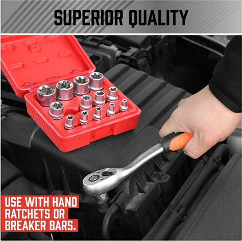 14 PCS E-SOCKET SET SRUNV (A4-E01401) | ToolsMart1