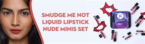 Buy SUGAR Cosmetics Smudge Me Not Liquid Mini Lipstick Set | Nude Set ...