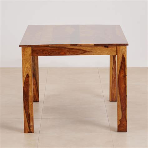 Buy (Refurbished) Adana Sheesham Wood 6-Seater Dining Table - Brown ...