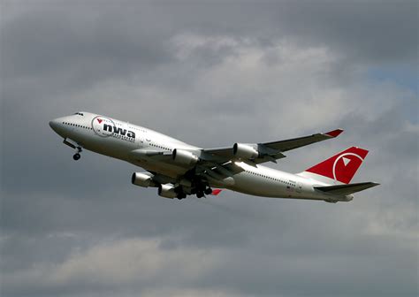ノースウエスト航空 Boeing 747-400 N661US 関西国際空港 航空フォト | by Crosswindさん 撮影2009年06月01日