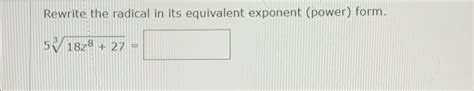 Image result for Rewrite Root as Exponent