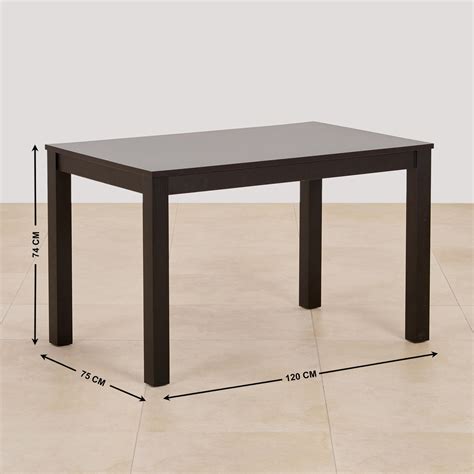 Buy (Refurbished) Diana 4-Seater Dining Table - Brown from Home Centre ...