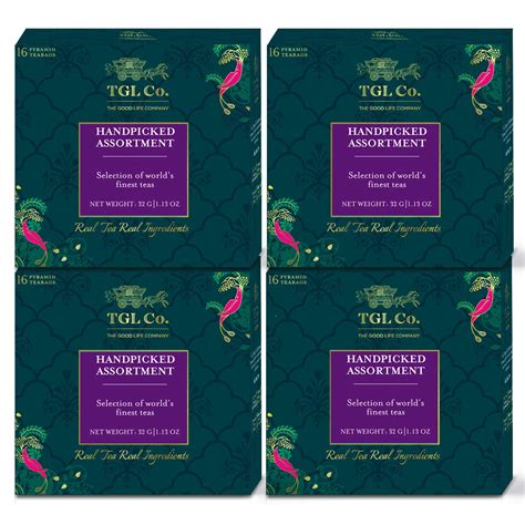 TGL Co. Handpicked Assortments Tea Bags Box - Assorted Tea Bags Box (16 ...