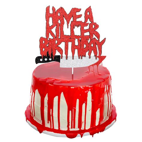 Buy Have A Killer Birthday Cake Topper Halloween Horror Birthday Cake ...