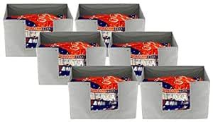 Kuber Industries 6 Pieces Large Capacity Space Saver Closet, Stackable ...