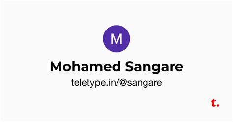 Mohamed Sangare — Teletype