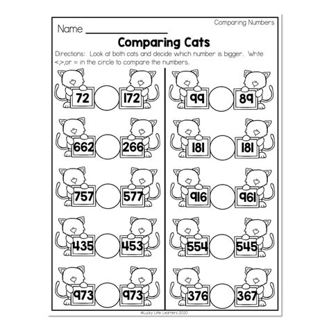 Image result for 2nd Grade Math Comparing Numbers