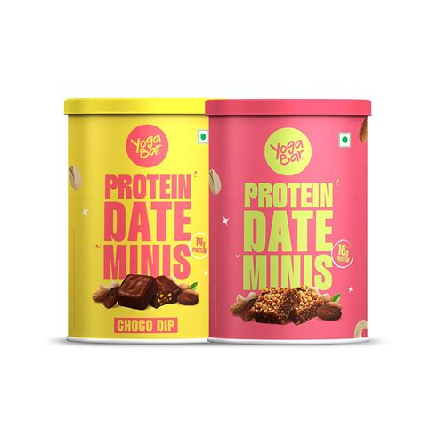 Yogabar Protein Date Minis - Dry Fruits Gift Hamper - 2 Tin Box - Choco ...