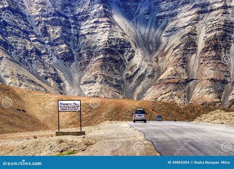 Magnetic Hill , Leh, Ladakh, Jammu and Kashmir, India Stock Photo ...