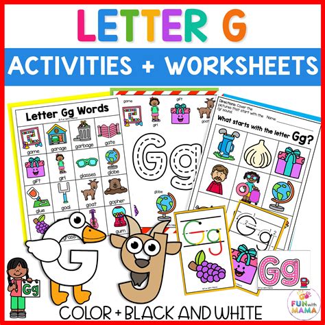 Letter G Activities