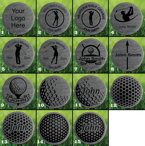 Personalized Laser Engraved Stainless Steel Golf Ball Markers — HDSIGNWORKS