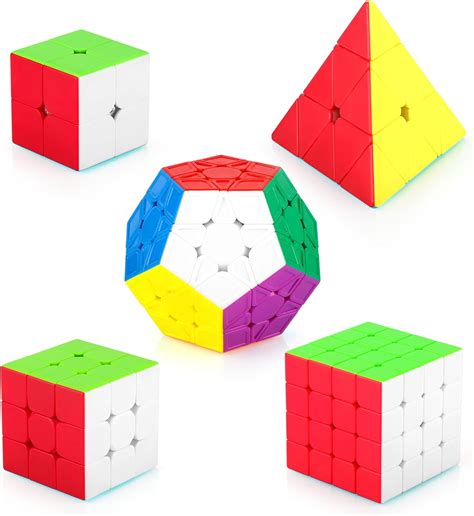 5 Pack Magic Cube Set - Megaminx, Pyraminx & 3D Chile | Ubuy