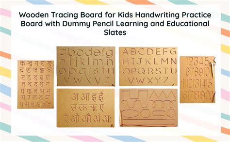 Wooden Tracing Board with Pencil for 2 Year Old Kids Preschool Learning ...
