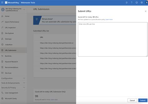 Image result for Bing Webmaster Tools API