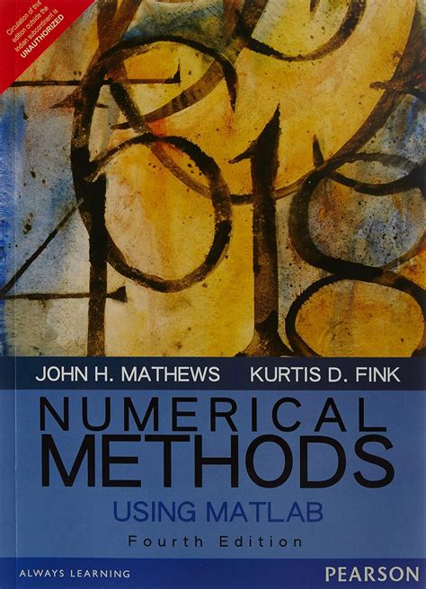 Numerical Methods Using Matlab 4e : Mathews / Fink: Amazon.in: Books