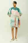 Buy Muslin Mandarin Collar Sonnet Printed Bemberg Dress For Women by ...