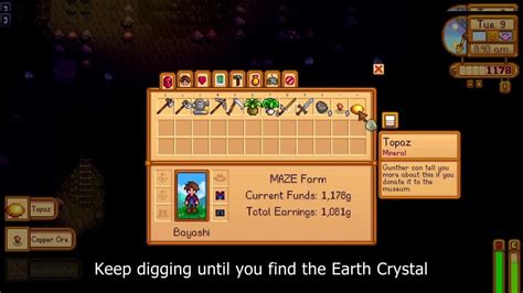 How to find Earth Crystal in Stardew Valley - YouTube