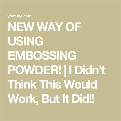 Image result for How to Emboss a Card with Embossing Powder