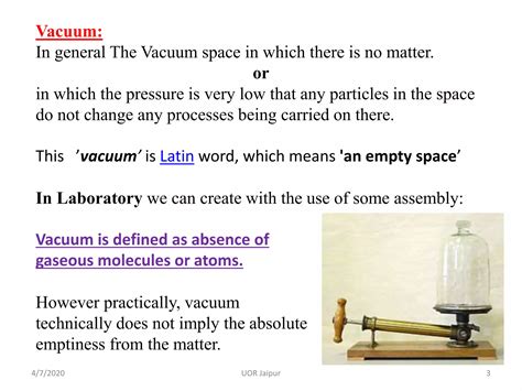 Lecture 1 (vacuum technology) | PPTX
