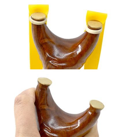 New Desert Solid wood Slingshot Bionic Handle Flying Tiger Copper Head ...