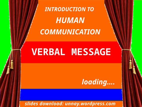 Verbal Message 的图像结果