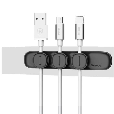 Baseus Peas Magnetic Cable Organizer Cable Clip (ACWDJ-01) – Baseus ...