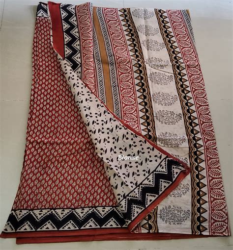Hand Block Print Cotton Sarees – RKG SHOPPING