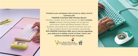 Amazon.in: Buy FINGERS CuteClicks WB4 Wireless Mouse - Adorable Design ...