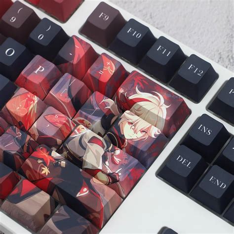 BAIQI Gen-shin PBT Keycaps Xiao/Hu Tao/Nahida/Kazuha/Ayaka India | Ubuy