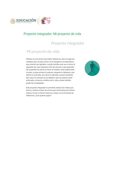 Image result for Proyecto Integrador 4 Modulo 2 Proyecto Vida