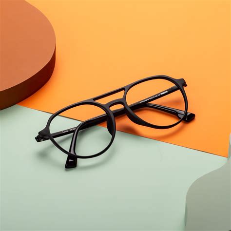 Matte Black Double Bridge Low Bridge Fit Ultem Eyeglasses - Louis ...