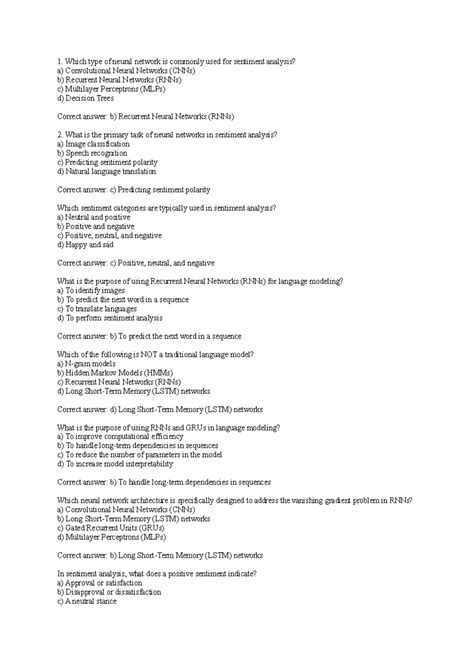 Final Ca3 - Important question to cover in ca's - Which type of neural ...