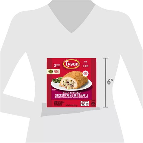 Tyson Frozen Stuffed Chicken Breasts Creme Brie Apple - Shop Entrees ...