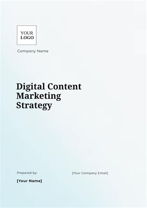 Digital Communication Strategy Template 的图像结果