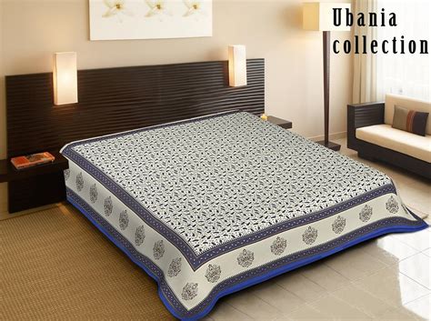 Palchin Collection Rajasthani Traditional Cotton 1 Double Bedsheet & 2 ...