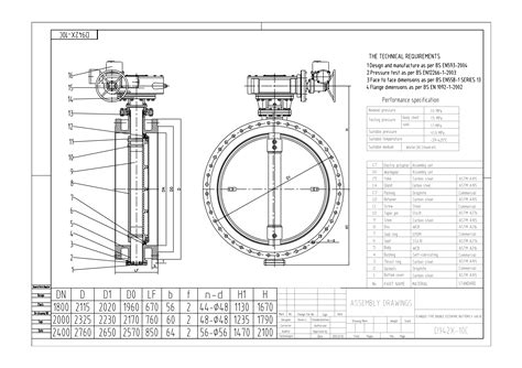 butterfly valve drawing