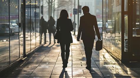 Two Business People Walking Side by Side 的图像结果