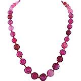Ratnavali Jewels Designer Red Onyx Stone Beads Necklace Single Line for ...