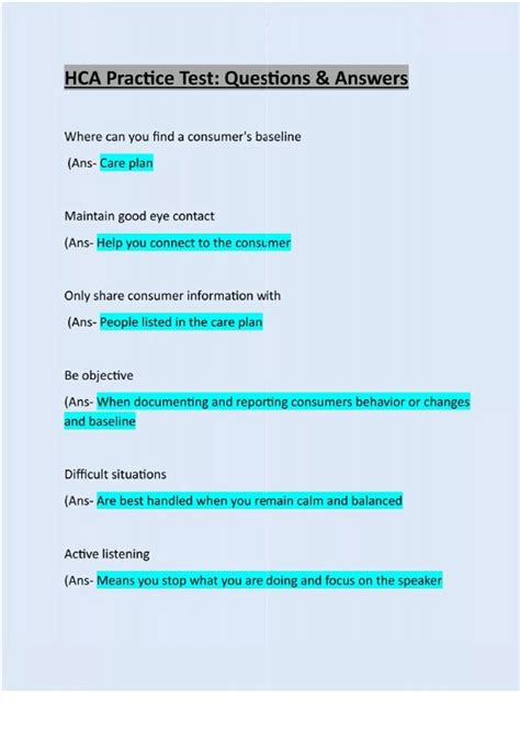 Image result for Module 1 HCA Exam