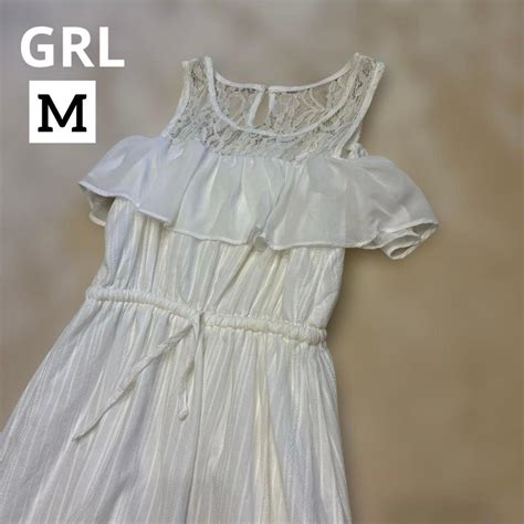 【GRL】グレイル フラワーレースオフショルダーワンピース k8183n - メルカリ