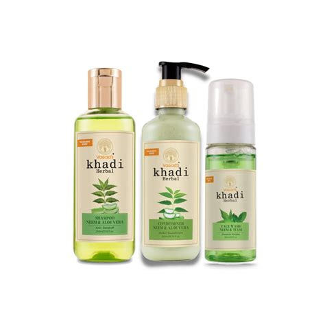 Buy Vagad's Khadi Special Neem Aloe Vera Bath Combo -Neem Aloevera ...