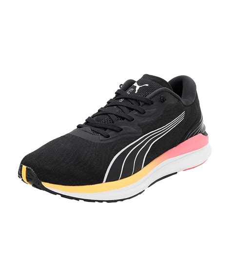 Buy Puma Mens Electrify Nitro 2 Black-Metallic Silver-Sunset Glow ...