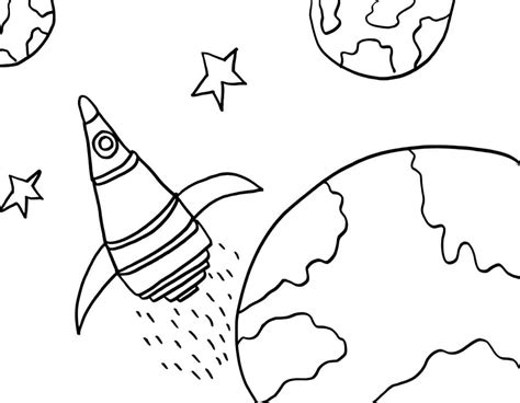 Space Coloring Pages 的图像结果